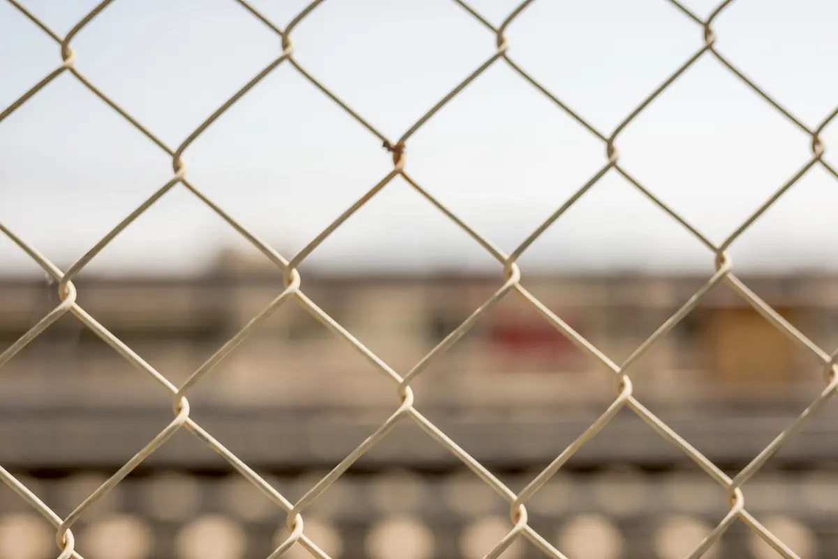 Chain-link fence installation